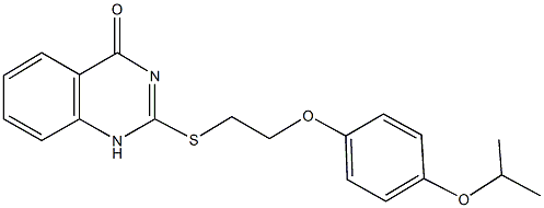 2-{[2-(4-isopropoxyphenoxy)ethyl]sulfanyl}-4(1H)-quinazolinone Struktur