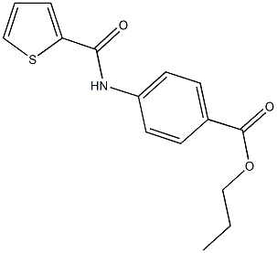 propyl 4-[(thien-2-ylcarbonyl)amino]benzoate Struktur