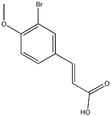 3-(3-bromo-4-methoxyphenyl)acrylic acid Struktur