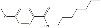 N-heptyl-4-(methyloxy)benzamide Struktur