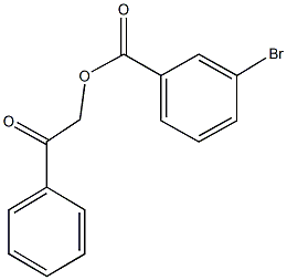 2-oxo-2-phenylethyl 3-bromobenzoate Struktur