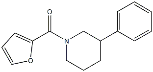 1-(2-furoyl)-3-phenylpiperidine Struktur