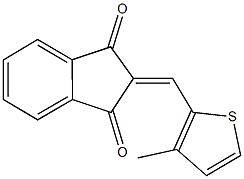 2-[(3-methyl-2-thienyl)methylene]-1H-indene-1,3(2H)-dione Struktur