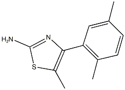 4-(2,5-dimethylphenyl)-5-methyl-1,3-thiazol-2-ylamine Struktur