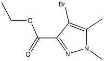 ethyl 4-bromo-1,5-dimethyl-1H-pyrazole-3-carboxylate Struktur