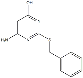 6-amino-2-(benzylsulfanyl)-4-pyrimidinol Struktur