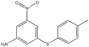 3-[(4-methylphenyl)sulfanyl]-5-nitroaniline Struktur