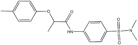 N-{4-[(dimethylamino)sulfonyl]phenyl}-2-(4-methylphenoxy)propanamide Struktur