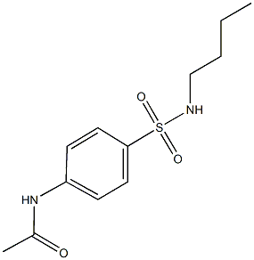 N-{4-[(butylamino)sulfonyl]phenyl}acetamide Struktur