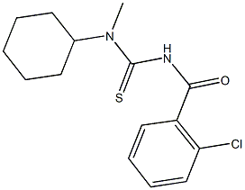 N'-(2-chlorobenzoyl)-N-cyclohexyl-N-methylthiourea Struktur