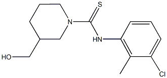 N-(3-chloro-2-methylphenyl)-3-(hydroxymethyl)-1-piperidinecarbothioamide Struktur