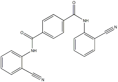 N~1~,N~4~-bis(2-cyanophenyl)terephthalamide Struktur