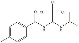 4-methyl-N-[2,2,2-trichloro-1-(isopropylamino)ethyl]benzamide Struktur