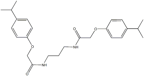 2-(4-isopropylphenoxy)-N-(3-{[(4-isopropylphenoxy)acetyl]amino}propyl)acetamide Struktur