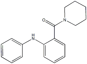 N-phenyl-N-[2-(1-piperidinylcarbonyl)phenyl]amine Struktur