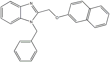 (1-benzyl-1H-benzimidazol-2-yl)methyl 2-naphthyl ether Struktur