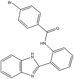 N-[2-(1H-benzimidazol-2-yl)phenyl]-4-bromobenzamide Struktur