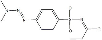 1-({[4-(3,3-dimethyl-1-triazenyl)phenyl]sulfonyl}imino)-1-propanolate Struktur