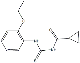 N-(cyclopropylcarbonyl)-N'-(2-ethoxyphenyl)thiourea Struktur