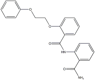 2-{[2-(2-phenoxyethoxy)benzoyl]amino}benzamide Struktur