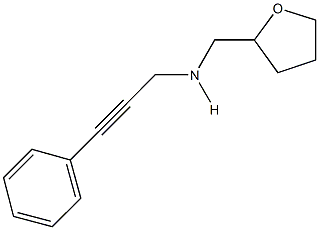 N-(3-phenyl-2-propynyl)-N-(tetrahydro-2-furanylmethyl)amine Struktur