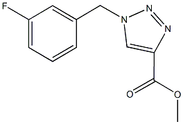 methyl 1-(3-fluorobenzyl)-1H-1,2,3-triazole-4-carboxylate Struktur