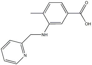 4-methyl-3-[(2-pyridinylmethyl)amino]benzoic acid Struktur