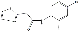 N-(4-bromo-2-fluorophenyl)-2-(2-thienyl)acetamide Struktur