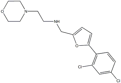 N-{[5-(2,4-dichlorophenyl)-2-furyl]methyl}-N-[2-(4-morpholinyl)ethyl]amine Struktur