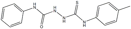 N-phenyl-2-(4-toluidinocarbothioyl)hydrazinecarboxamide Struktur