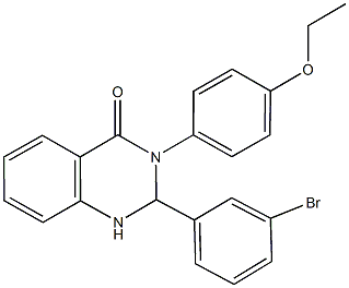 2-(3-bromophenyl)-3-(4-ethoxyphenyl)-2,3-dihydro-4(1H)-quinazolinone Struktur