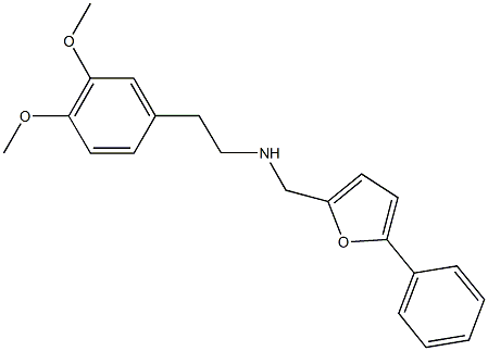 2-(3,4-dimethoxyphenyl)-N-[(5-phenyl-2-furyl)methyl]ethanamine Struktur