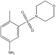 4-methyl-3-(4-morpholinylsulfonyl)phenylamine Struktur