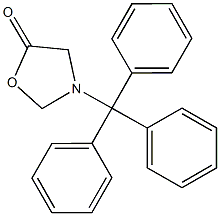 3-trityl-1,3-oxazolidin-5-one Struktur