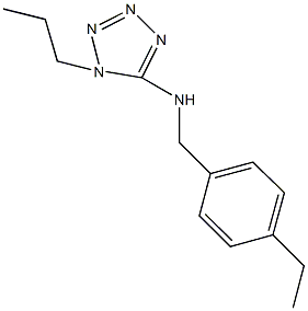 N-(4-ethylbenzyl)-N-(1-propyl-1H-tetraazol-5-yl)amine Struktur