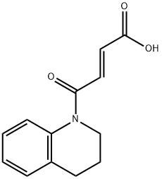 4-(3,4-dihydro-1(2H)-quinolinyl)-4-oxo-2-butenoic acid Struktur