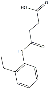 4-(2-ethylanilino)-4-oxobutanoic acid Struktur