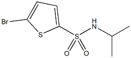 5-bromo-N-isopropyl-2-thiophenesulfonamide Struktur