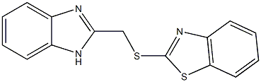 1H-benzimidazol-2-ylmethyl 1,3-benzothiazol-2-yl sulfide Struktur