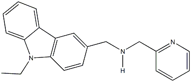 N-[(9-ethyl-9H-carbazol-3-yl)methyl]-N-(2-pyridinylmethyl)amine Struktur