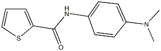 N-[4-(dimethylamino)phenyl]-2-thiophenecarboxamide Struktur