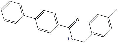 N-(4-methylbenzyl)[1,1'-biphenyl]-4-carboxamide Struktur