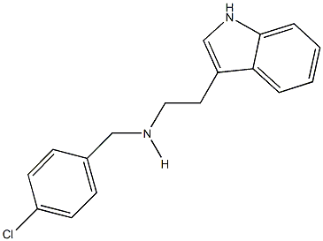 N-(4-chlorobenzyl)-N-[2-(1H-indol-3-yl)ethyl]amine Struktur