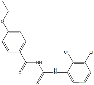 N-(2,3-dichlorophenyl)-N'-{[4-(ethyloxy)phenyl]carbonyl}thiourea Struktur