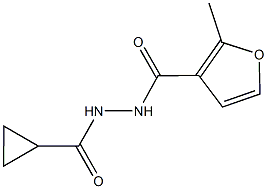 N'-(cyclopropylcarbonyl)-2-methyl-3-furohydrazide Struktur