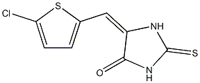 5-[(5-chloro-2-thienyl)methylene]-2-thioxo-4-imidazolidinone Struktur