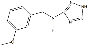 N-(3-methoxybenzyl)-N-(2H-tetraazol-5-yl)amine Struktur