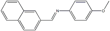 N-(4-methoxyphenyl)-N-(2-naphthylmethylene)amine Struktur