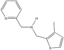 N-[(3-methyl-2-thienyl)methyl]-N-(2-pyridinylmethyl)amine Struktur