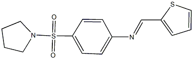 N-[4-(1-pyrrolidinylsulfonyl)phenyl]-N-(2-thienylmethylene)amine Struktur